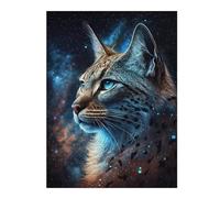 Rompecabezas Para Adultos1000pcs(52x38cm) Cosmic Lynx Portrait-14 Rompecabezas Para Adolescentes Juguetes De Bricolaje Una Obra De Arte Como Regalo Para Toda La Familia 1000pcs(52x38cm)