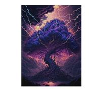 Rompecabezas Para Adultos1000pcs(52x38cm) Enchanted Thunderstorm Tree Rompecabezas Para Adultos Juguetes Antiestrés Una Obra De Arte Para Cumpleaños, Navidad 1000pcs(52x38cm)