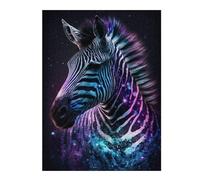 Rompecabezas Para Adultos1000pcs(52x38cm) Galactic Zebra Art Print -3 Rompecabezas Para Adultos Juguetes Antiestrés Una Obra De Arte Actividades Divertidas En Casa 1000pcs(52x38cm)