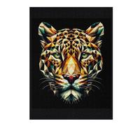 Rompecabezas Para Adultos1000pcs(52x38cm) Geometric Jaguar Rompecabezas Para Adolescentes Juguetes De Bricolaje Una Obra De Arte Como Regalo Para Toda La Familia 1000pcs(52x38cm)