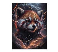 Rompecabezas Para Adultos1000pcs(52x38cm) Red Panda with Lightning Energy Rompecabezas Para Adultos Juego Familiar Análisis Y Lógica Regalos De Navidad Y Cumpleaños 1000pcs(52x38cm)