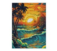 Rompecabezas Para Adultos1000pcs(52x38cm) Tropical Sunset Beach Scene-6 Rompecabezas Para Adolescentes Juguetes De Bricolaje Una Obra De Arte Como Regalo Para Toda La Familia 1000pcs(52x38cm)
