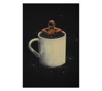 Rompecabezas Para Adultos1000pcs(75x50cm) Astronaut in Coffee Cup Art Print Rompecabezas Para Adolescentes Juguetes De Bricolaje Una Obra De Arte Como Regalo Para Toda La Familia 1000pcs(75x50cm)
