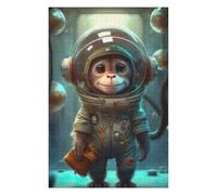 Rompecabezas Para Adultos1000pcs(75x50cm) Astronaut Space Monkey Rompecabezas Para Adultos Juguetes Antiestrés Una Obra De Arte Actividades Divertidas En Casa 1000pcs(75x50cm)