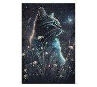 Rompecabezas Para Adultos1000pcs(75x50cm) Enchanted Night Cat Art Print Rompecabezas Para Adolescentes Juguetes De Bricolaje Una Obra De Arte Como Regalo Para Toda La Familia 1000pcs(75x50cm)