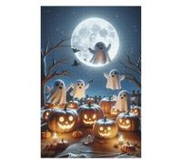 Rompecabezas Para Adultos1000pcs(75x50cm) Halloween Ghosts And Pumpkins-3 Rompecabezas Para Adultos Juego Familiar Análisis Y Lógica Regalos De Navidad Y Cumpleaños 1000pcs(75x50cm)