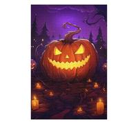 Rompecabezas Para Adultos1000pcs(75x50cm) Halloween Jack-o'-Lantern Scene Rompecabezas Para Adultos Juguetes Antiestrés Una Obra De Arte Actividades Divertidas En Casa 1000pcs(75x50cm)