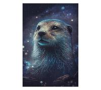 Rompecabezas Para Adultos1000pcs(75x50cm) Space Otter Portrait Rompecabezas Para Adolescentes Juguetes De Bricolaje Una Obra De Arte Como Regalo Para Toda La Familia 1000pcs(75x50cm)