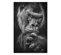 Rompecabezas Para Adultos1000pcs(75x50cm) Wild Gorilla Face Poster Rompecabezas Para Adolescentes Juguetes De Bricolaje Una Obra De Arte Como Regalo Para Toda La Familia 1000pcs(75x50cm)