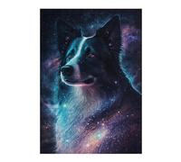 Rompecabezas1000pcs(38x26cm) Cosmic Canine Aurora Rompecabezas Para Adultos Juegos Relajantes Vacaciones En Casa Matar El Tiempo Regalos Únicos Para Cumpleaños Y Navidad 1000pcs(38x26cm)