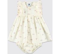 Romper PETIT BATEAU Kids color White - Size: 12M - unisex