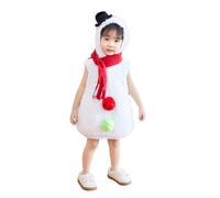 Rompers for Newborns Baby Girls Boys Cute Animals Snowman Cosplay Costume Fleece Hooded Jumpsuit Christmas Party Carnival Outfits Fancy Dress Toddler Clothes Comfy