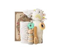 Rompibaby | Baby Gift Basket Unisex - Baby Shower Gifts Gender Neutral Baby Gift Set, Baby Gifts Neutral - Baby Gifts Unisex, Gender Reveal Gifts, Baby Gift Box, New Parents Gift Set - Grey