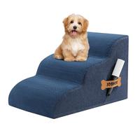 Romrol Dog Stairs Ramp for Beds Sofas, Extra Wide Pet Steps with Durable, Non-Slip Waterproof Fabric Cover, Dog Stairs for Small Dogs and Cats or Pets Friendly