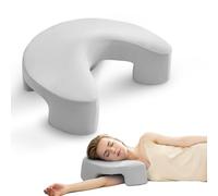 ROMROL Ergonomic Side Sleeper Pillow with Arm Hole - Memory Foam Neck & Shoulder Pillow for Adults, Pressure Relief Support, Breathable Washable Cover - Ideal for Neck Pain & Numb Arms, Grey