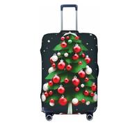 RoMuka Colorful Fruit Pineapple Elastic Luggage Compartment Protective Cover Luggage Cover Protector Suitable For Luggage Of 18-32 Inches, Christmas Tree, M