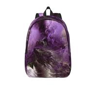 RoMuka Dollar Sign Money Canvas Casual Lightweight Backpack Backpack Laptop Portable Backpack Hiking Bag Large Backpack, Purple Galaxy, S