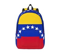 RoMuka England Symbols Canvas Casual Lightweight Backpack Backpack Laptop Portable Backpack Hiking Bag Large Backpack, Flag of Venezuela, M