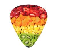 RoMuka Fruit Rainbow Guitar Paddle 12 Pack Guitar Picker Suitable For Bass Guitar Electric Guitar Soundtrack Guitar Yukrili