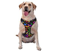RoMuka Gay Pride Rainbow Pet Traction Vest Vest Harness Dog Harness Medium Sized Dog Pet Supplies Outdoor Travel Dog Walking, Small