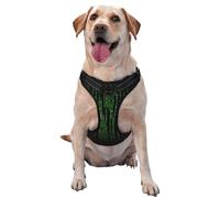RoMuka Green Number Binary Pet Traction Vest Vest Harness Dog Harness Medium Sized Dog Pet Supplies Outdoor Travel Dog Walking, Small