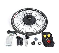 ROMYIX 28'' Electronic Bike Conversion Kit 250/500/800 /1000W Brushless Motor Hub Control E-Bike Conversion Kit Front/Rear Wheels Speed Controller With LCD Display (36V 500W,Without LCD)