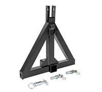 ROMYIX 3 Point Trailer Hitch with 2" Receiver for Category 1 Tractor Drawbar Hitch,Heavy Duty Receiver Drawbar Hitch Adapter Subcompact Trailer and Farm Equipment