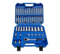 ROMYIX 50PCS Shock Absorber Tool Removal Fixed Kit,Professional Suspension Strut Spring Compressor & Removal Kit with Pass-Through Sockets, Hub Holders, for Cars/Vans