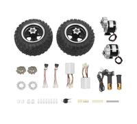 ROMYIX Air Wheel Conversion Kit,10 inch Wheel,36V 350W Electric Wheelbarrow Scooter Gear Hub Motor, load-bearing capacity 440.92lbs, for Bike Barrow Beach Trolley Cart Small go-karts Scooters