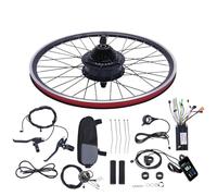 ROMYIX Ebike Conversion Kit, 36V 500W Rear Wheel Electric Bicycle Hub Motor Kit for 24" Electric Bike, Twist Throttle, Dual Mode Controller,Pedal Assist Sensor,With Waterproof Controller Bag
