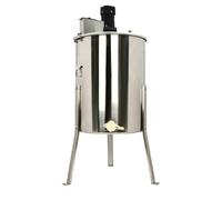 ROMYIX Electric Honey Extractor, 8 Frames Honey Spinner Extractor, Stainless Steel Beekeeping Extraction 140w 220V Honeycomb Drum Spinner with Lid,Beekeeping Extractor Equipment,silver