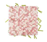 ROMYIX Flower Wall Panels, 1M*1M Artificial Flower Wall Backdrop Romantic Floral Backdrop Pink,DIY Decorative Wall Panels for Wedding Birthday Party Home Decoration (Light Pink& White)