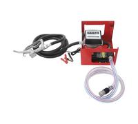 ROMYIX Fuel Transfer Pump 12V 200W 50L/min Diesel Transfer Pumps with Suction Hose & Meter,19.7ft Lift,Self Priming Fuel Transfer Extractor Pump Kit for Trucks,Boats,Tractors (12V 200W)