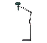ROMYIX Hair Dryer Stand, 360 Degree Rotating Blow Dryer Holder, Adjustable Height Hair Dryer Rack with Heavy Base for Home Salon (Black)
