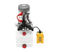 ROMYIX Hydraulic Pump,12V Hydraulic Power Unit,3KW Double Acting Electric Hydraulic Pump with Remote Control for Dump Trailers, Car Lifts (4L Tank, 18Mpa Pressure, 1.1cc/r Flow)