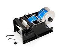 ROMYIX MT-30 Manual Labeling Machine,Round Bottle Labeler Label Applicator for Glass Metal Bottle,Round Bottle Sticker Label Machine 30Times/Minute for Width 10-110mm Length 10-300mm Label