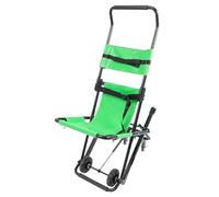 ROMYIX Portable Stair Lift,Foldable Stair Chair Emergency Stair Ambulance Firefighter Evacuation Stair Lift Chair with 4 Wheels, 159Kg Load Capacity, Mobile Stair Lift for The Elderly Disabled (Green)