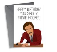 Ron Burgundy Anchorman Birthday Card 19389