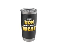 Ron Costume IDGAF Meme Personalized First Name Ronald Joke Stainless Steel Insulated Tumbler