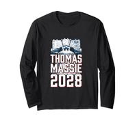 Ron Paul Thomas Massie Election 2028 President America Long Sleeve T-Shirt