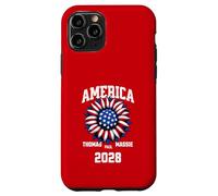 Ron Paul Thomas Massie Election 2028 President American Flag Case for iPhone 11 Pro