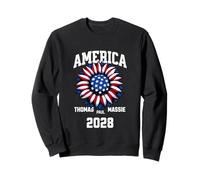 Ron Paul Thomas Massie Election 2028 President American Flag Sweatshirt