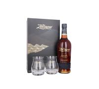 Ron Zacapa Centenario Edición Negra Solera Gran Reserva Rum | 2 Branded Tasting Glass Gift Pack | 70cl | 43% ABV | Aged Above the Clouds | Guatemala Premium Dark Rum