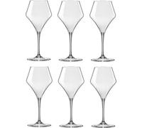 RONA Aram White Wine Glasses 380ML Tempered Crystal Glass - 6 pieces