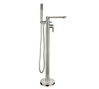 RONA BRUSHED NICKEL FLOOR STANDING BATH SHOWER MIXER AND SHOWER KIT Hi Rona Bathroom Tap Range Brushed Nickel Finish