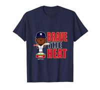 Ronald Acuña Jr. Atlanta Baseball Brave the Heat MLBPA T-Shirt