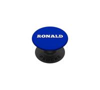 Ronald Name Tag Small White Text Personalised FRONT Matching PopSockets Adhesive PopGrip