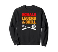 Ronald Name The Legend Of The Grill Funny Grilling Sweatshirt