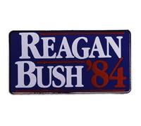 Ronald Reagan George Bush President Presidential Campaign '84 1984 Republican Party Poster Sign 1.2" Enamel Pin Badge