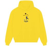 Ronaldinho Icon Men's Yellow Hoodie - Yellow / 3XL